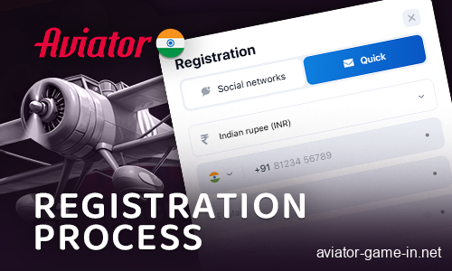 Instructions on how to register for Aviator India